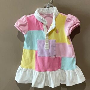 RALPH LAUREN BABY GIRLS DRESS AND DIAPER COVER IN SIZE 6 MONTHS